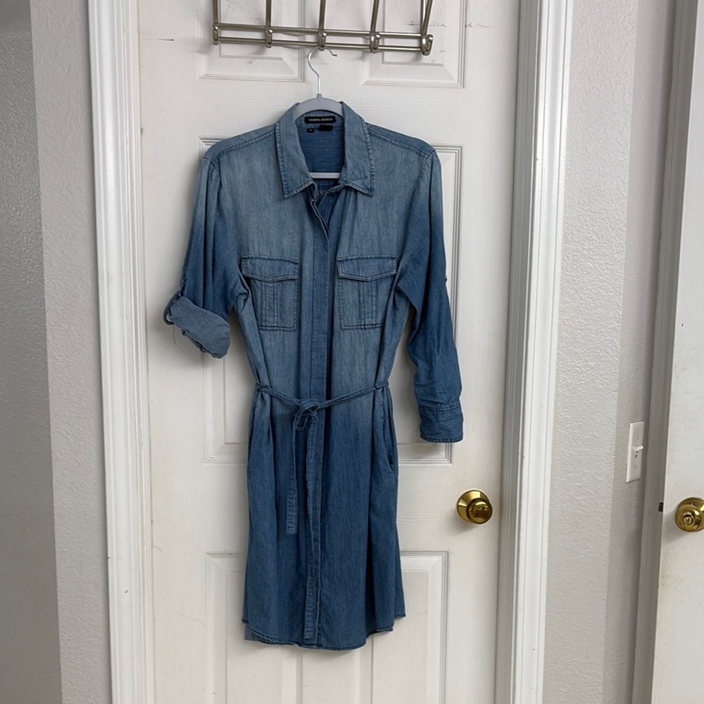 Blue Denim Shirt Dress